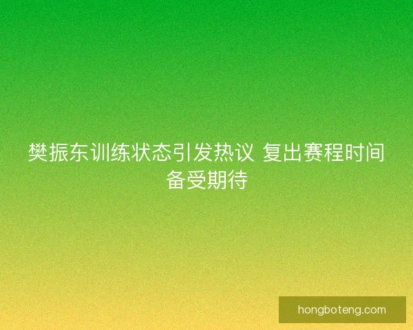 樊振东训练状态引发热议 复出赛程时间备受期待